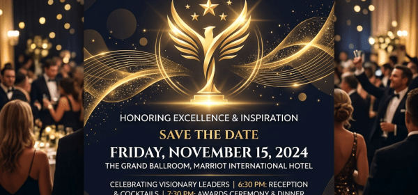 Event invitation for Annual Leadership Awards Gala on November 15, 2024 with reception and awards ceremony details