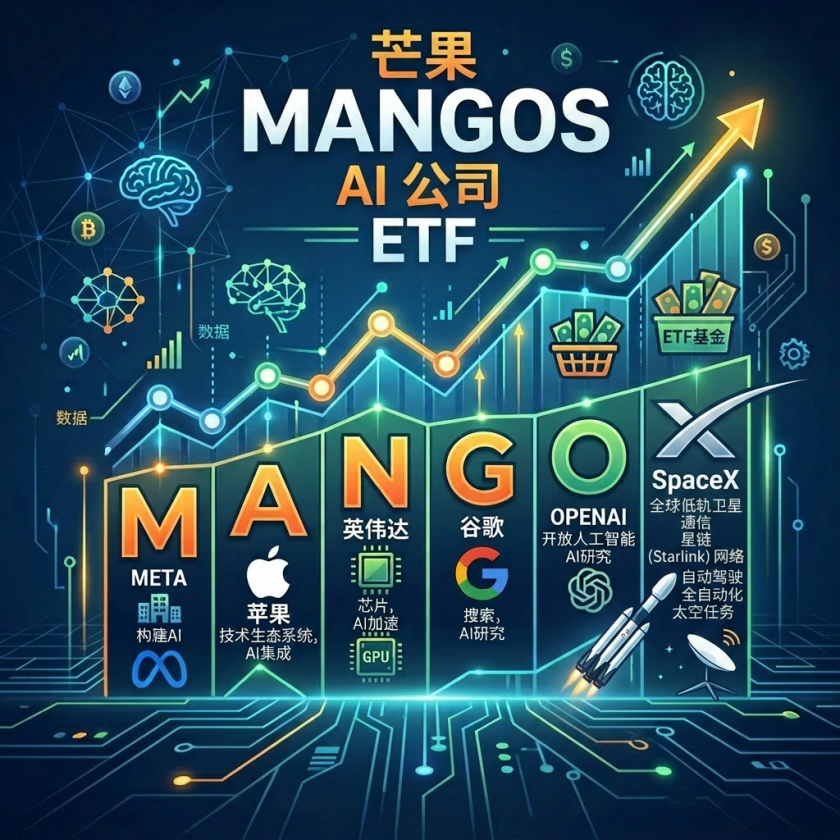 MANGOS AI Companies ETF highlighting Meta, Apple, Nvidia, Google, OpenAI, and Supermicro and their AI specializations