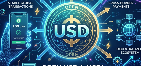 Open USD (oUSD) secure stablecoin launch with features for global transactions, collateralization, and decentralized ecosystem