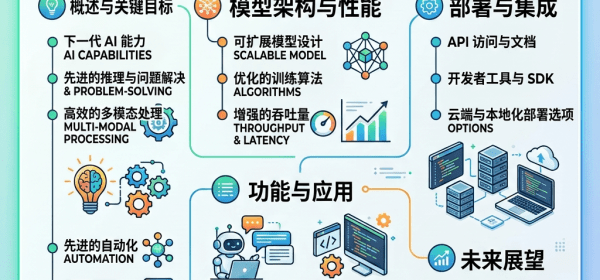 Infographic detailing Kimi K3 AI model launch including goals, architecture, deployment, features, and future outlook