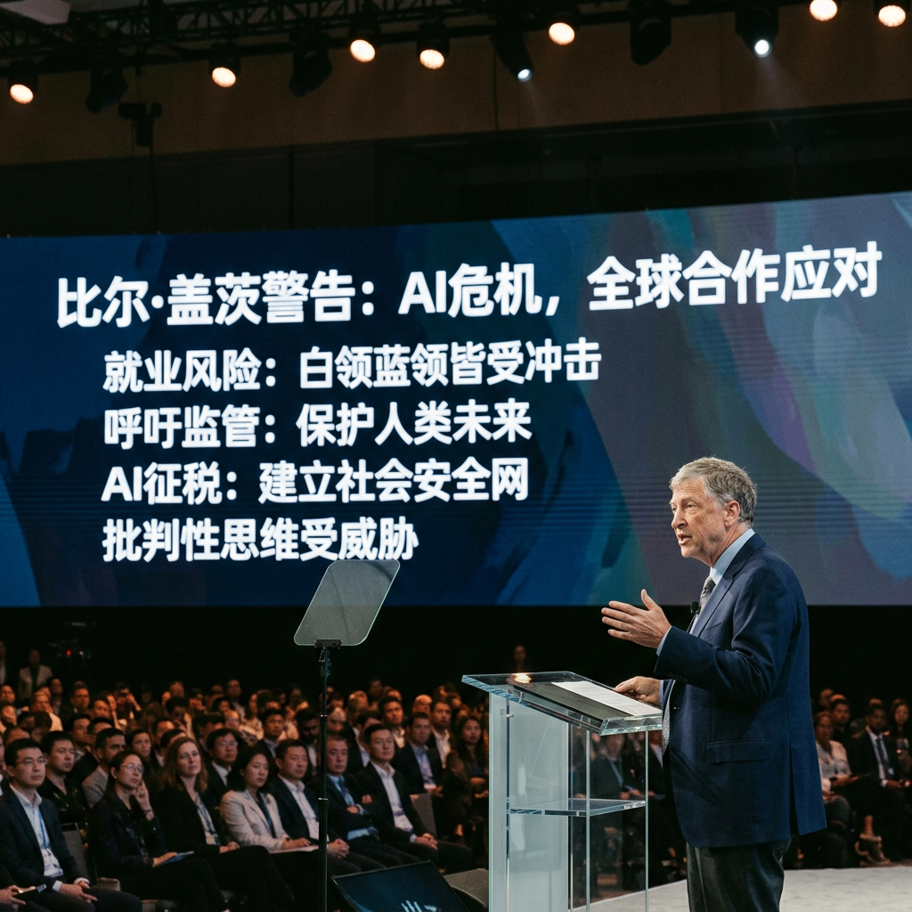 比尔·盖茨发表5784字AI警告：全球”没有应对计划”