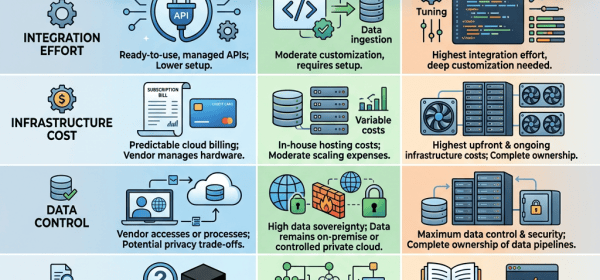 Infographic comparing proprietary, open-weight, and open-source LLM models