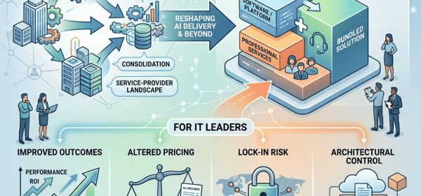 Enterprise technology sourcing and service-provider M&A