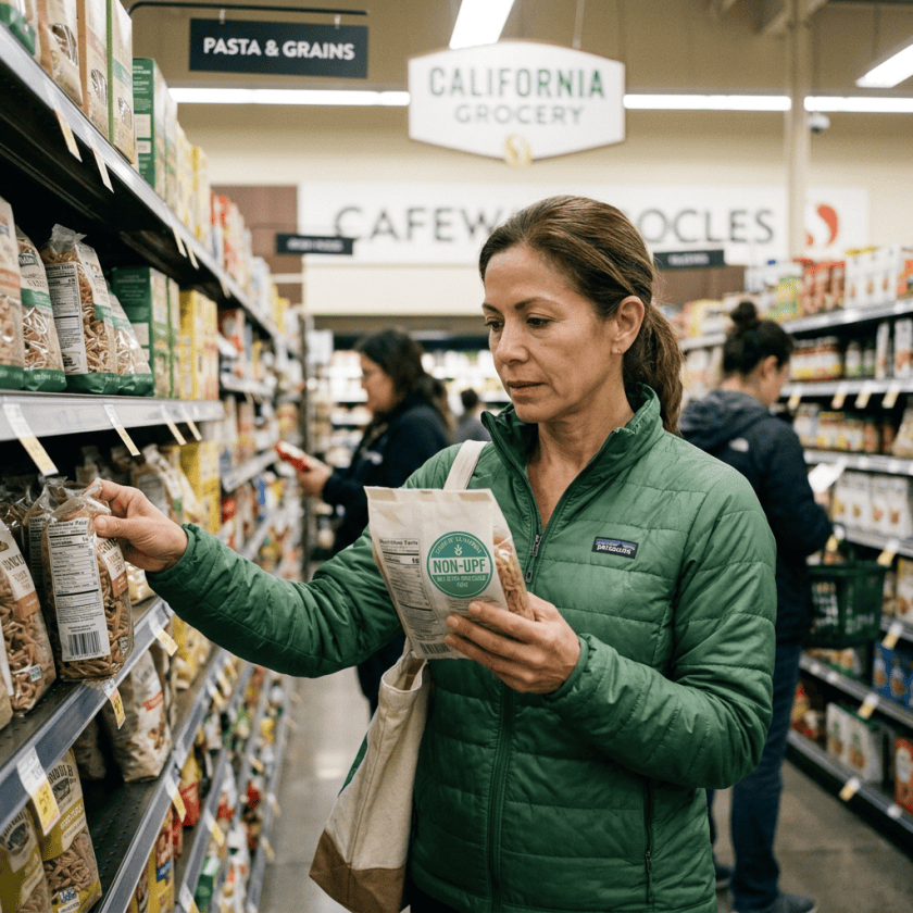 California non-ultraprocessed food seal