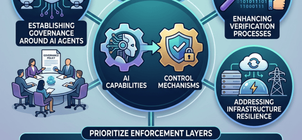 Weekly IT Roundup: Focus shifts: AI agents to control mechanisms; establishing governance around AI agents; enhancing verification processes; addressing infrastructure resilience; AI capabilities to control mechanisms; prioritize enforcement layers: policy enforcement, auditability and logging, crypto-agility; mitigate operational risks and leverage AI effectively.